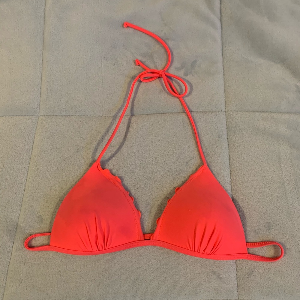 neon pink bikini top